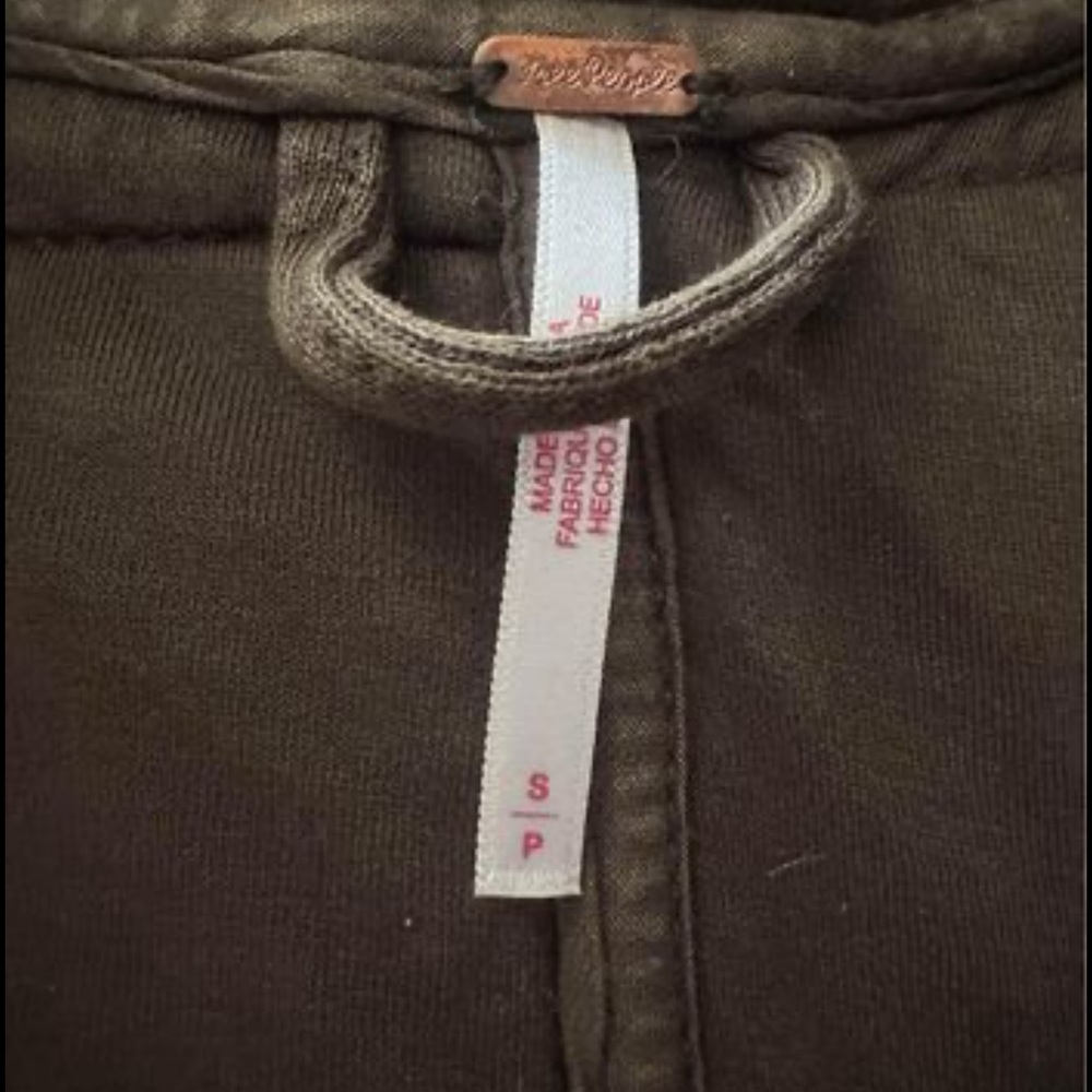 FREE PEOPLE dolman quilted knit jacket